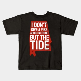 I Don't Give A Piss About Nothing But The Tide Kids T-Shirt